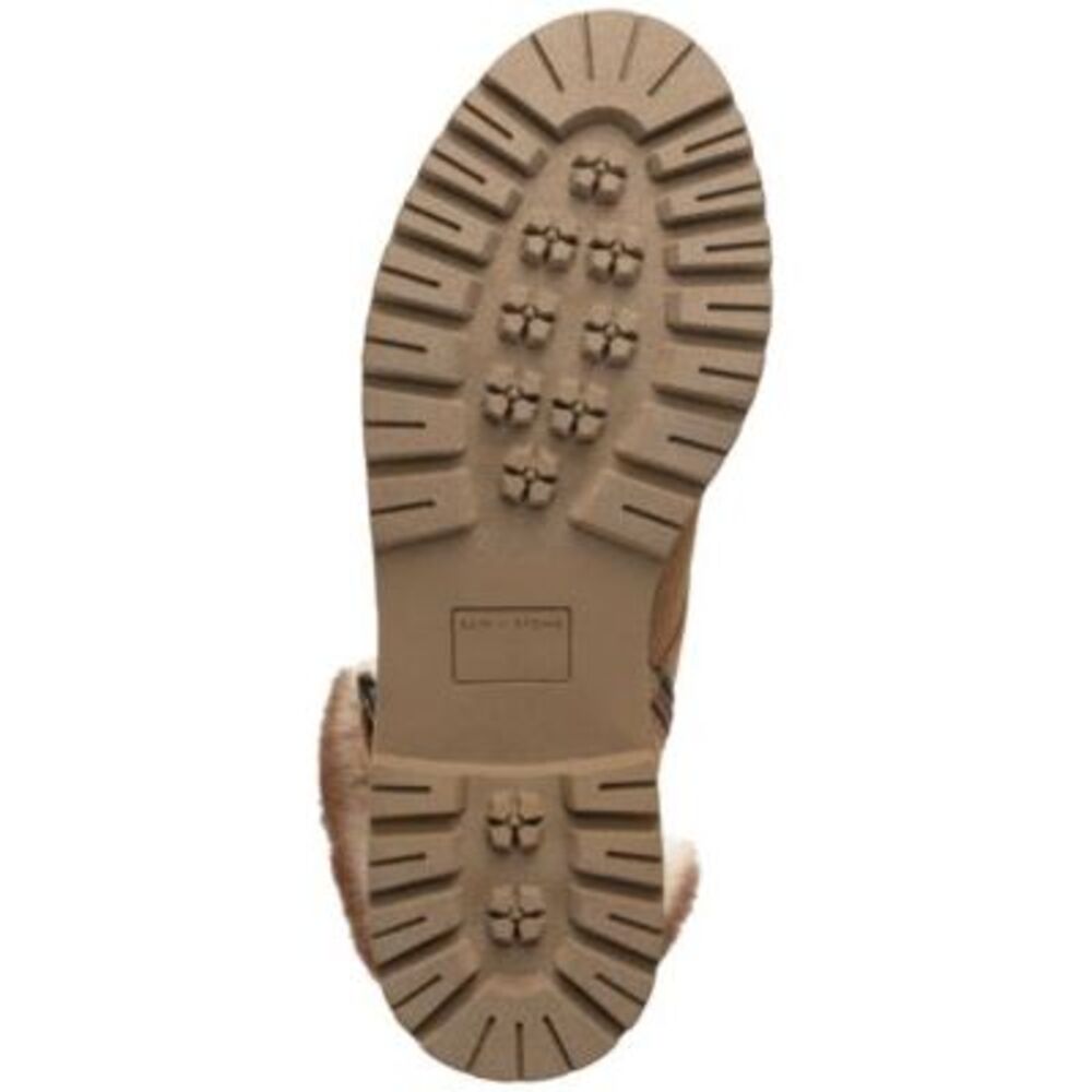 SUN STONE Womens Brown 1" Platform Orlenaa Round Toe Block Heel Winter 5 M - Picture 4 of 4
